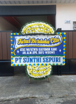 Papan Bunga Duka di Yatamo